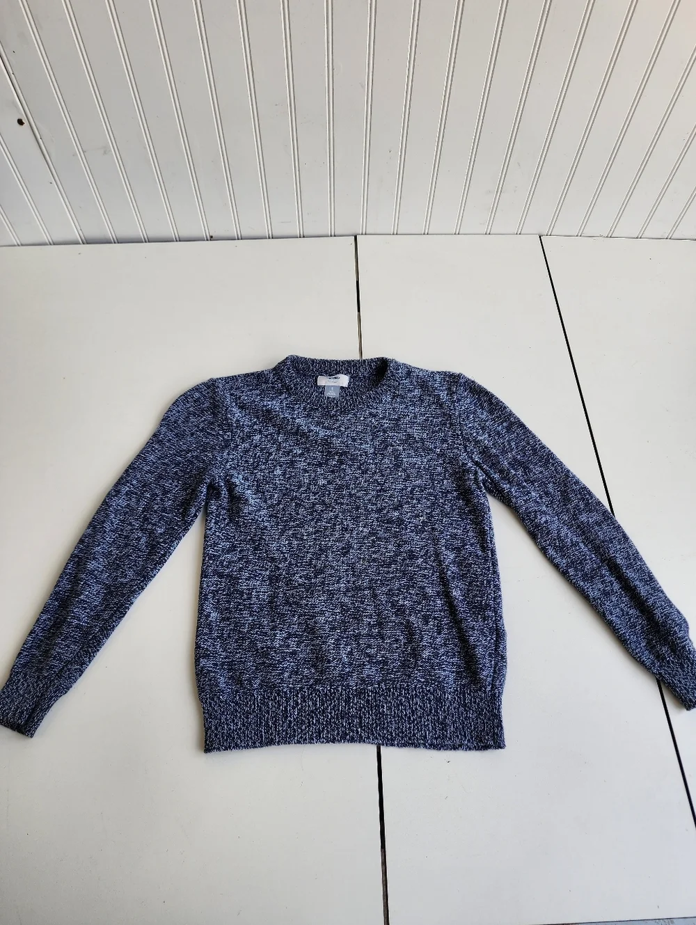 Old Navy Boys 100% Cotton Long Sleeve Knitted Light Sweater Blue Size S (6-7)